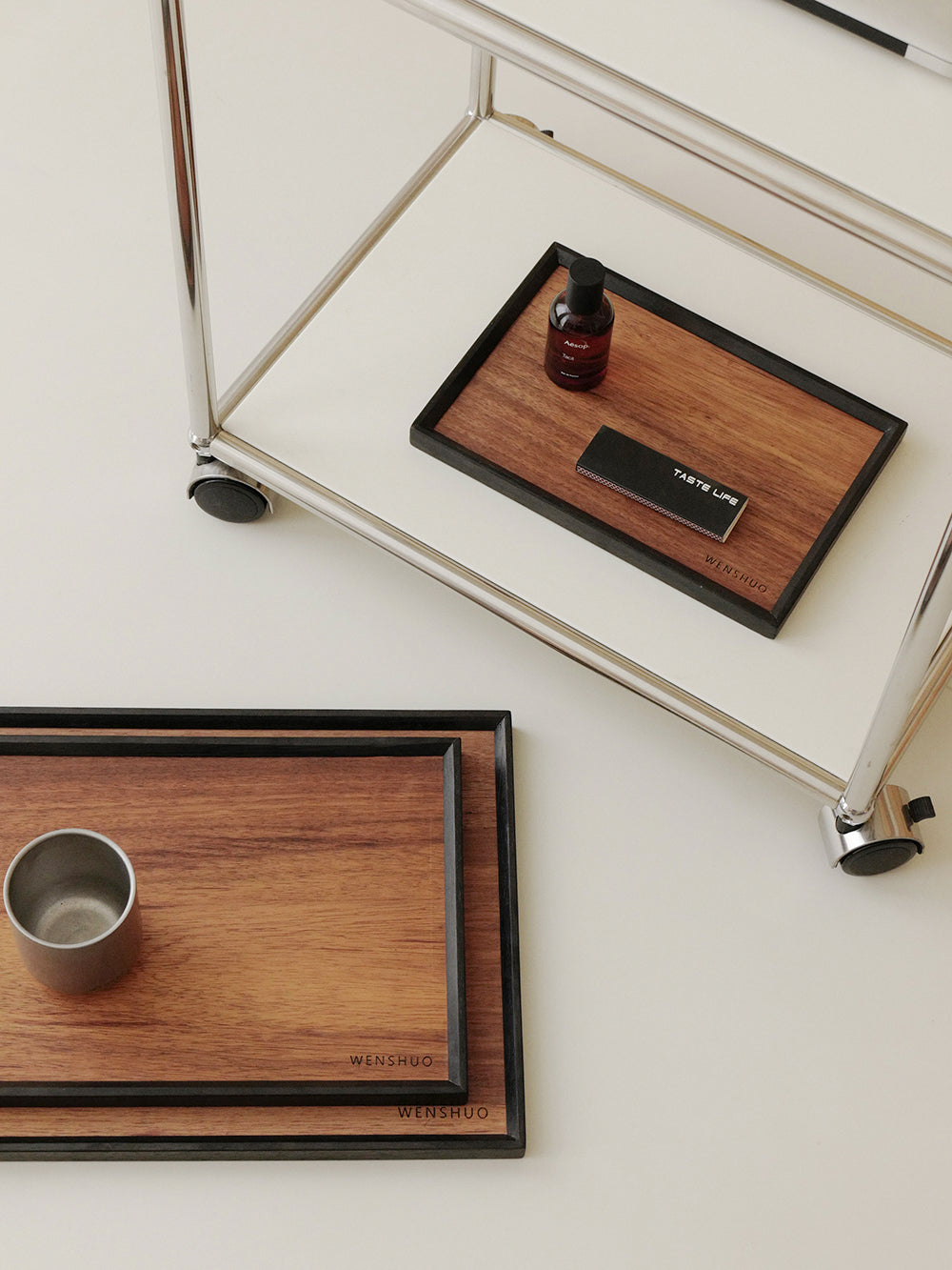 Wooden Square Teak Tray