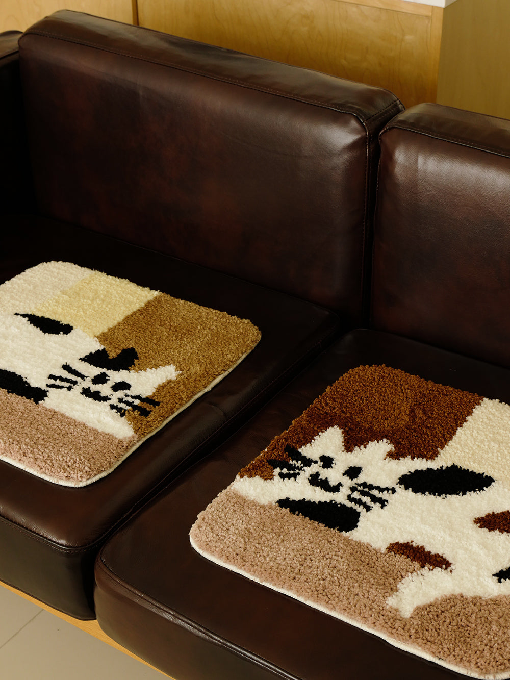 Meow Weekend Cat Patchwork Seat Pad