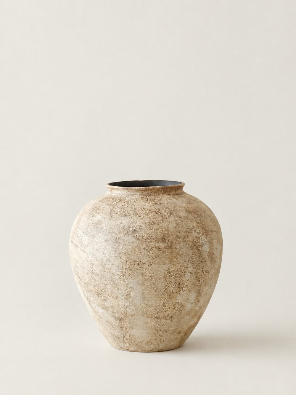Stone Rounded Ceramic Vase - Large