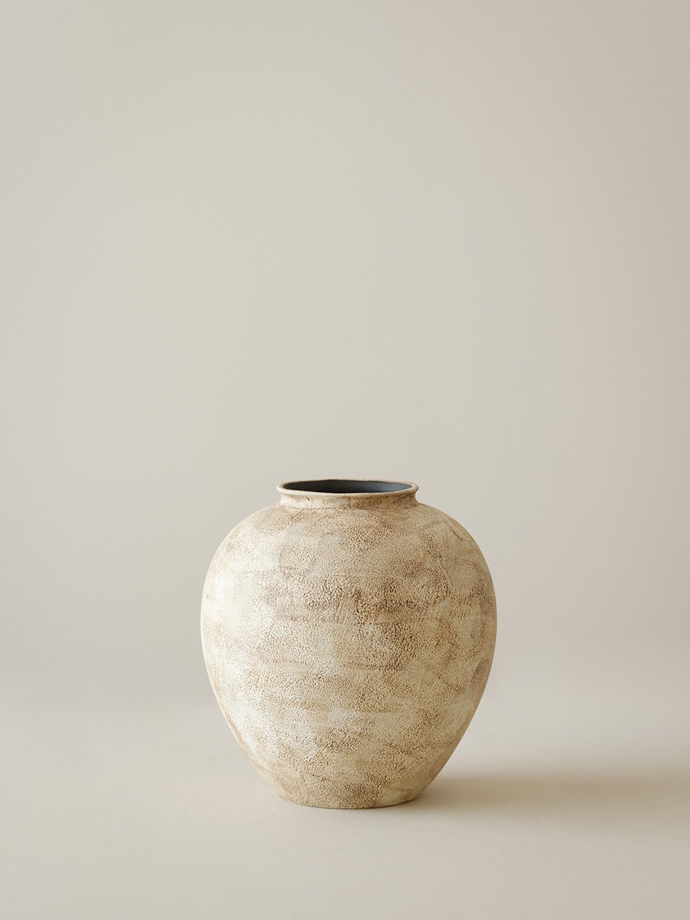 Stone Rounded Ceramic Vase - Small