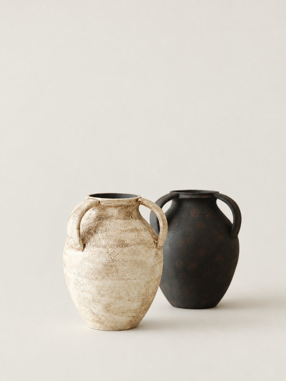 Three-Handle Ceramic Vase - view 1
