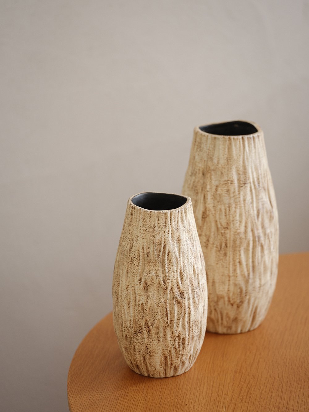 Stone Bark-Textured Ceramic Vase - view 5