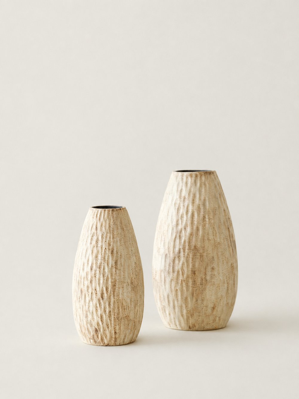 Stone Droplet-Textured Ceramic Vase - view 1