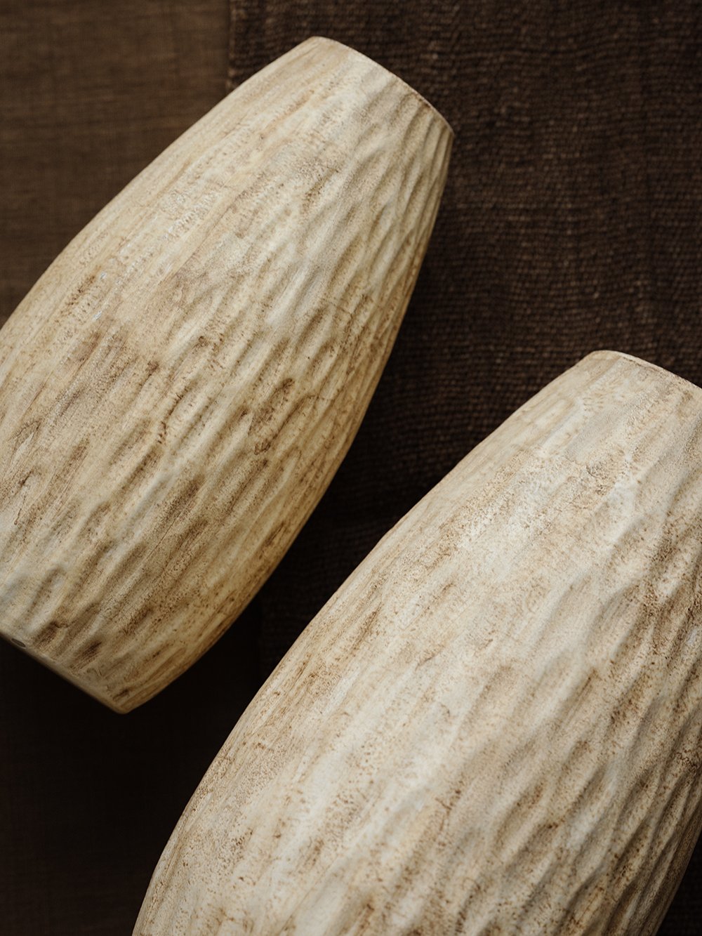 Stone Droplet-Textured Ceramic Vase - view 2