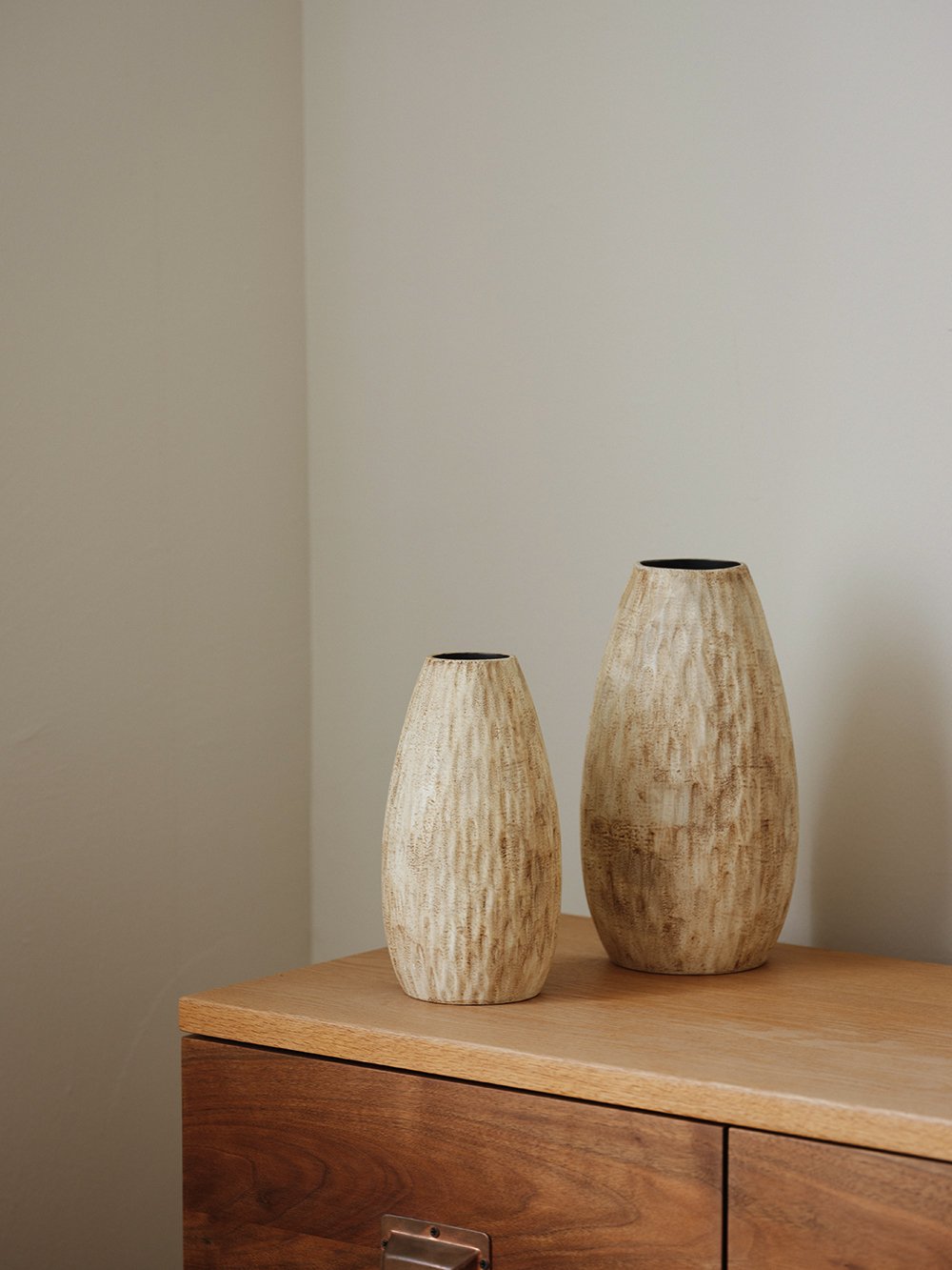 Stone Droplet-Textured Ceramic Vase - view 3