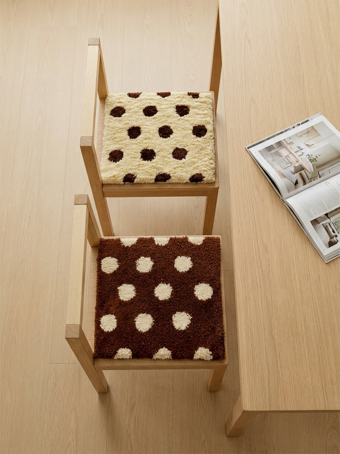 Dotty Polka Dot Square Seat Pad