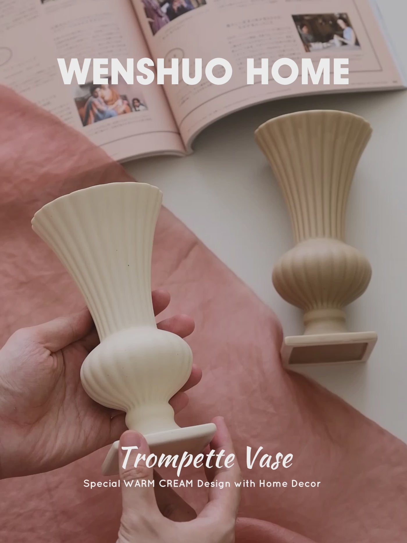 Trompette-Vase aus Keramik 