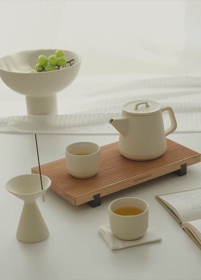 Keramik-Teekannen-Set im japanischen Stil (mit Edelstahlfilter) 