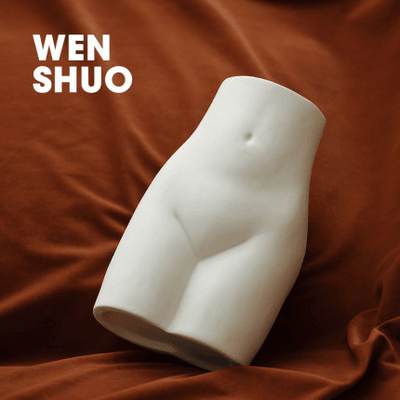 Abstract Buttock Ceramic Vase - WENSHUO