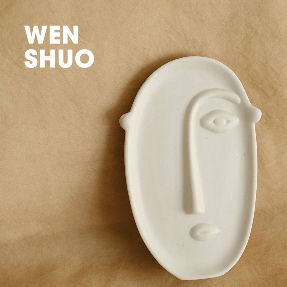 Abstract Oval Face Vase - WENSHUO