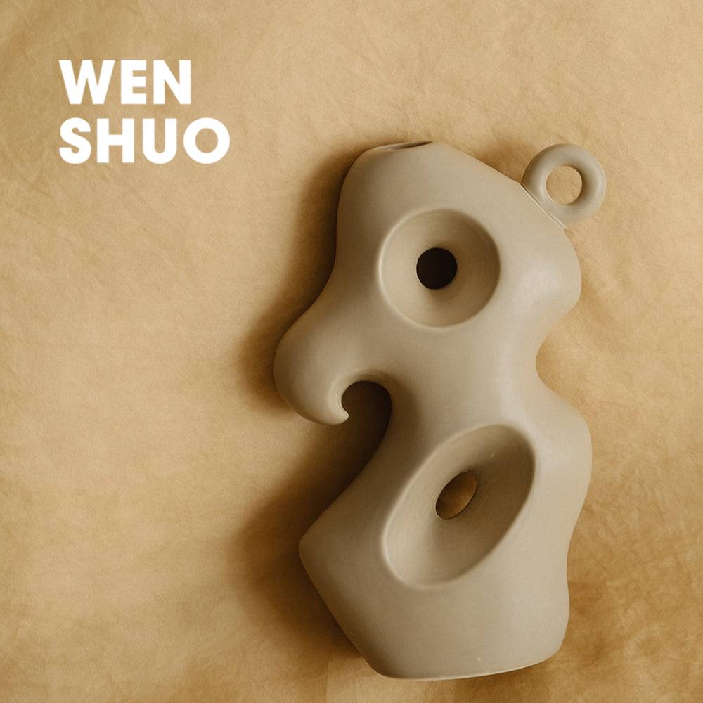 Abstract Whirl Ceramic Vase - WENSHUO