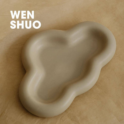 Clouds Ceramic Decor Plate - WENSHUO