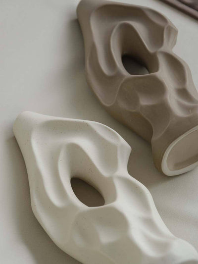 Hill Textured Ceramic Vase - WENSHUO