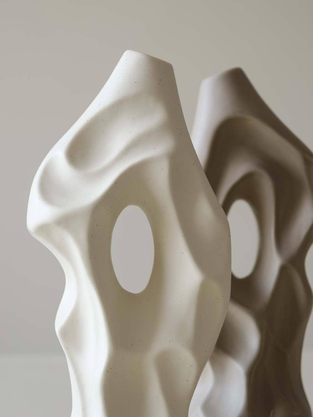 Hill Textured Ceramic Vase - WENSHUO