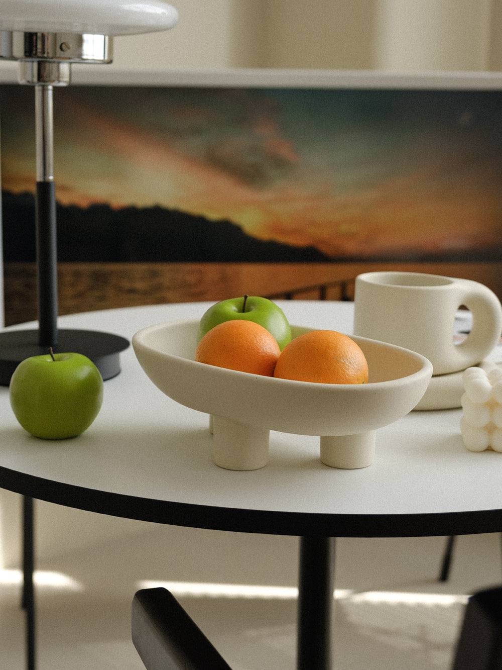 Modern Fruit Bowl With Plate HOME | Three-Legs WENSHUO Tray, Dessert ,Food