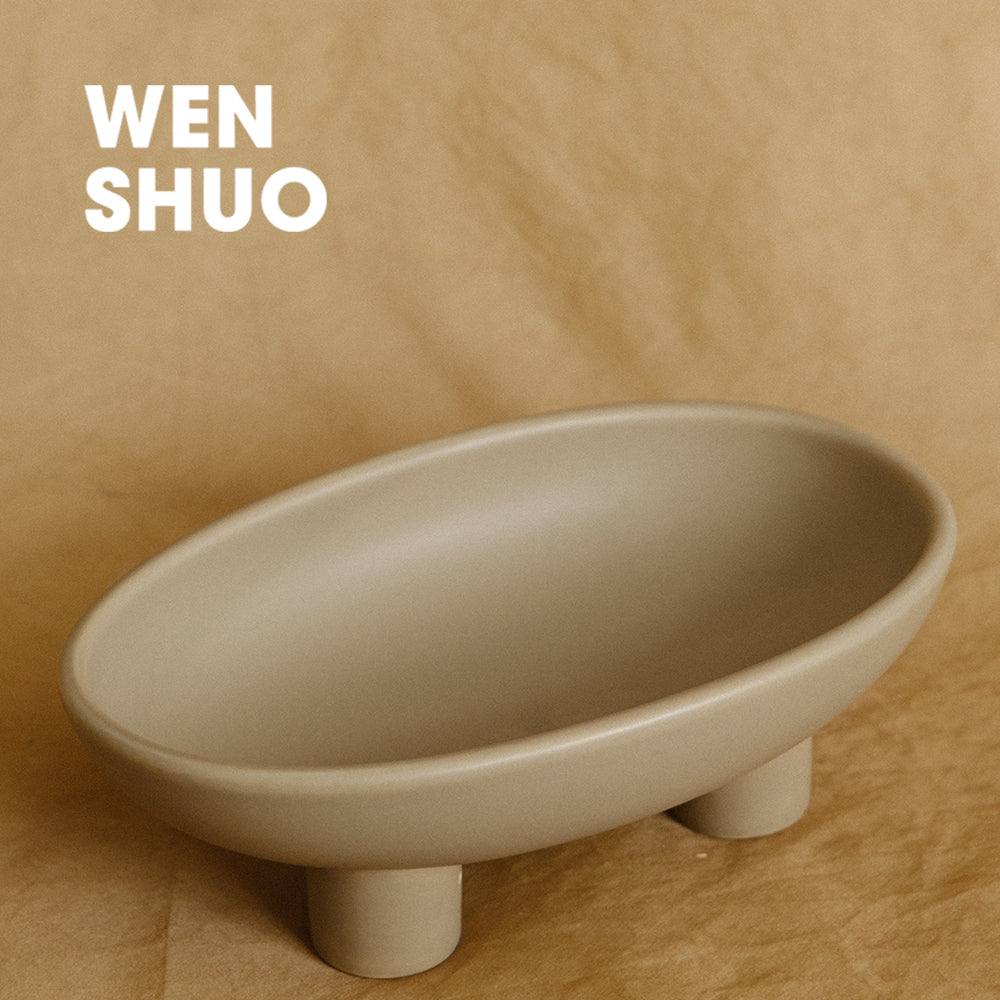Three-Legs Ceramic Plate - WENSHUO